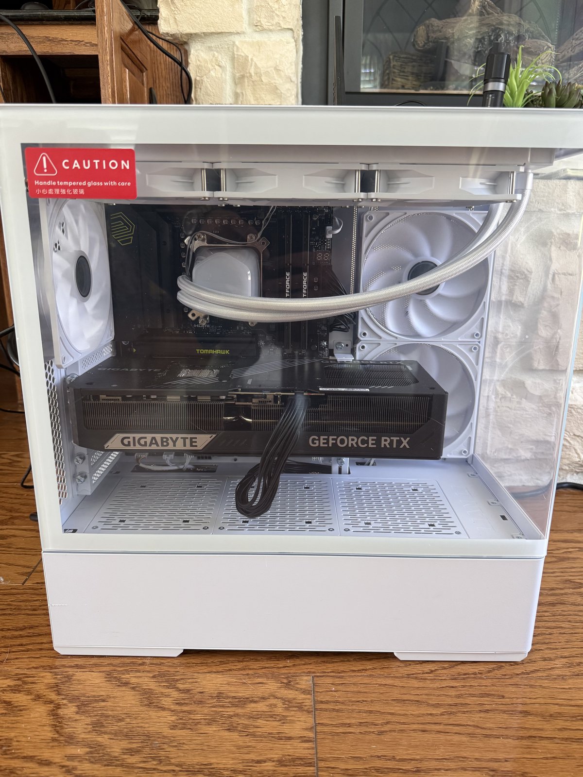 DFW technician's completed on-site computer build
